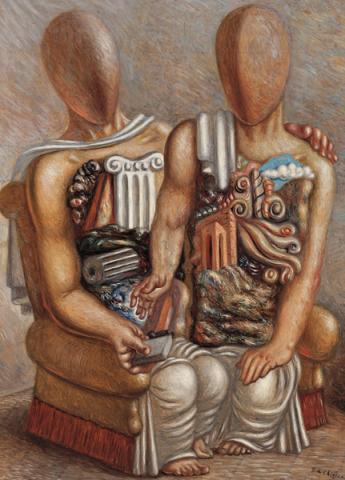 Giorgio de Chirico, Gli archeologi Giorgio de Chirico, Gli archeologi